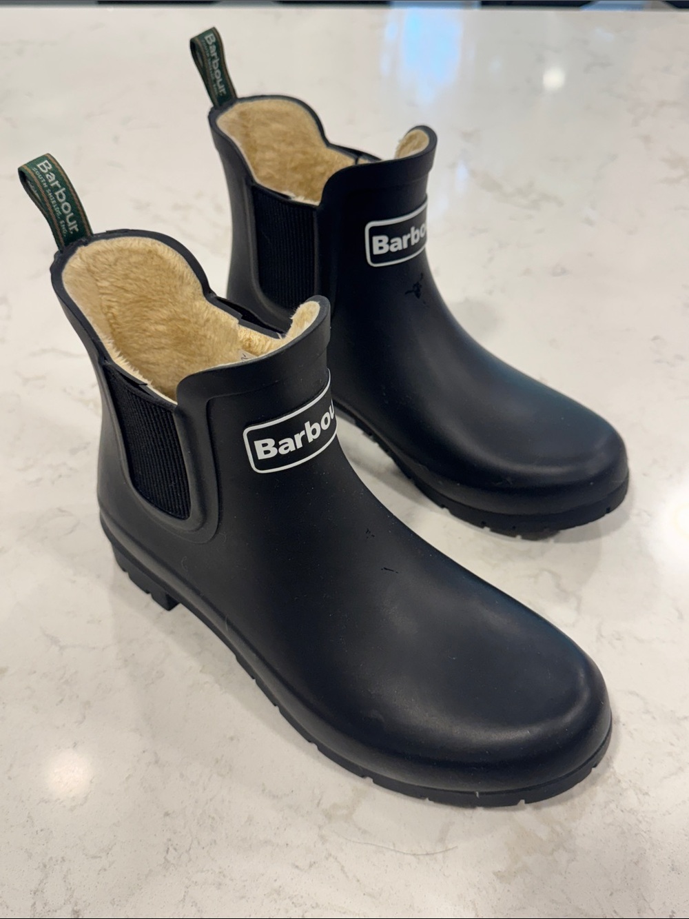Barbour Speyside Wellington Rain & Snow Boots with Fleece Lining - 8